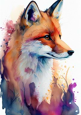 Fox Watercolor