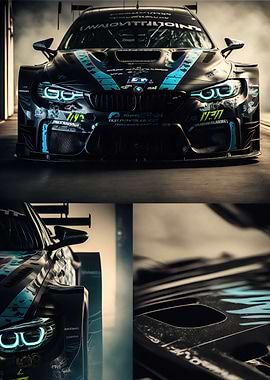 Collage of BMW M4 GT3