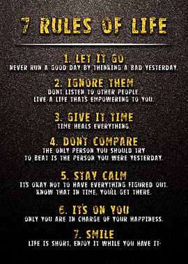 7 Rules of Life