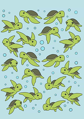 Underwater Sea Turtle Gift