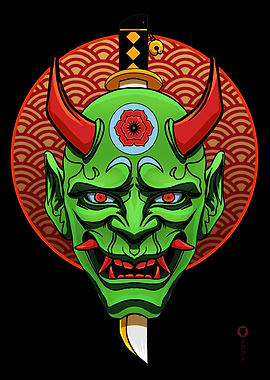 Japanese Hannya Mask