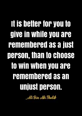 Ali Bin Abi Thalib quote