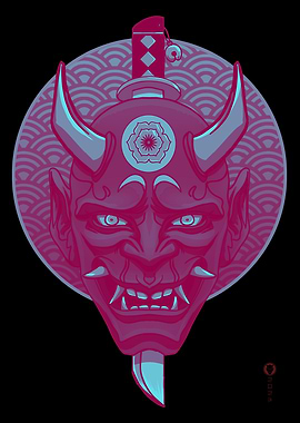 Japanese Hannya Mask