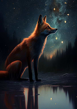 Fox Night Animal