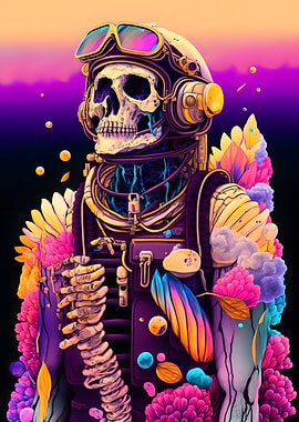Floral Space Skeleton