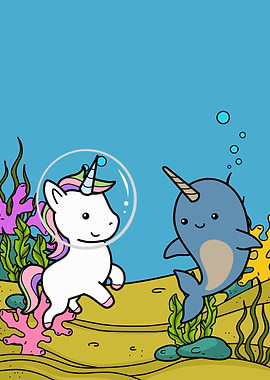 Narwhal Underwater Unicorn