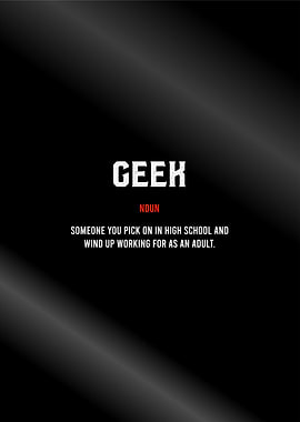 geek definition text art