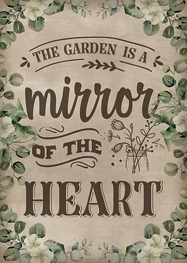 The garden is a mirror