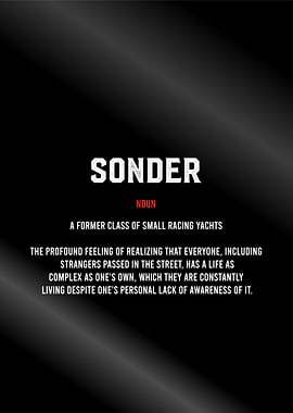 sonder definition text art