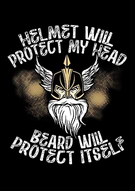 Viking helmet beard