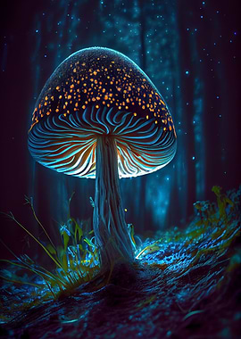 Mushrooms Glowing