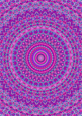 Trippy Jewel Tone Mandala