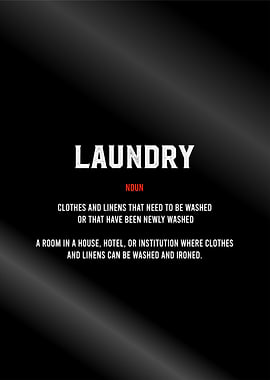 laundry definition textart