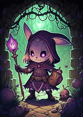 Whimsical Chibi Nekomancer