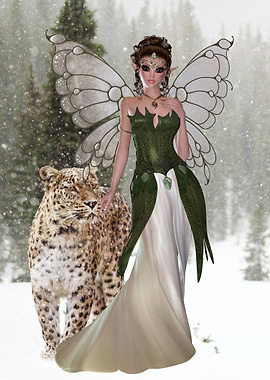 Fairy and Snow Leopard