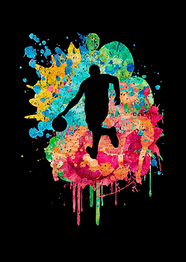 Basketballspieler PopArt