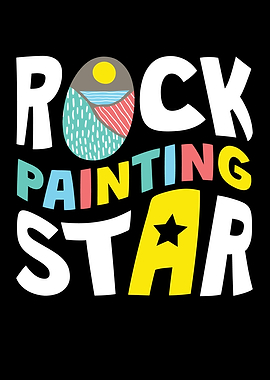 Rock Painting Star Stones