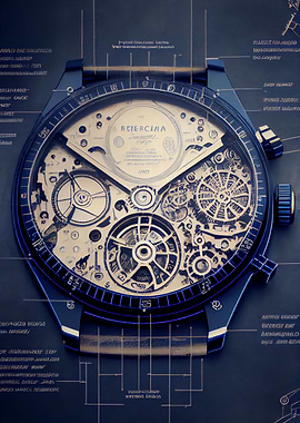 Imaginary watch blueprint