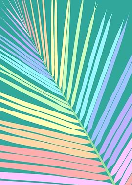 Rainbow Palm Leaf 3