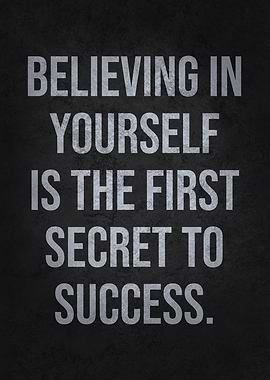 Believing In Yourself
