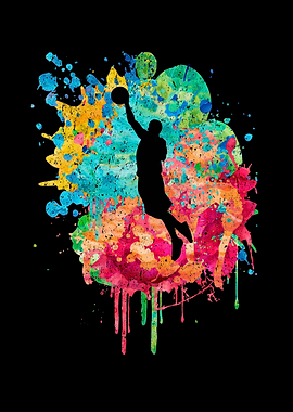 Basketballspieler PopArt