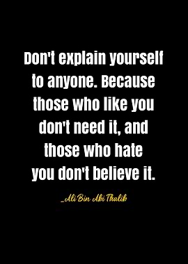 Ali Bin Abi Thalib quote