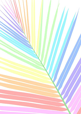 Rainbow Palm Leaf 2
