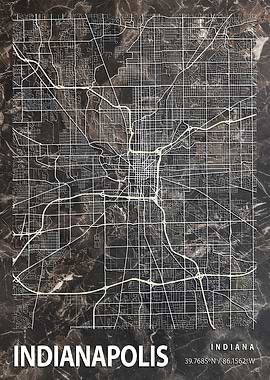 INDIANAPOLIS CITY MAP