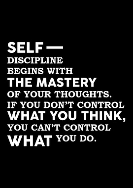 Self Discipline Typography