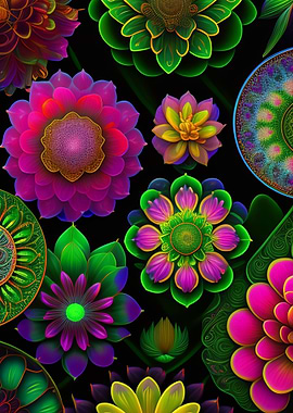 Vintage Plants Fantasy Art