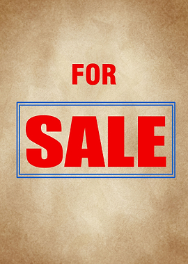 for sale sign vintage