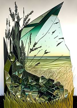 Glass Shards Landscape
