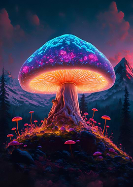 A magic mushroom