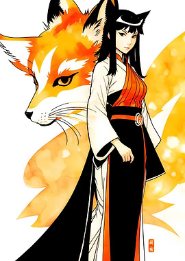 Anime fox girl