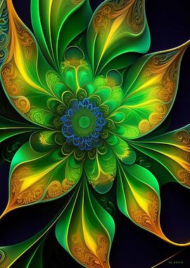 Vintage Plants Fantasy Art