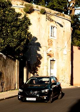 Driving into the sunset