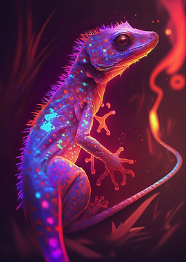 Neon Gecko