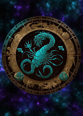 Scorpion Zodiac Poster