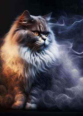 Smoke Art Cat