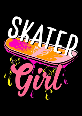 Skateboarding Girls Skater
