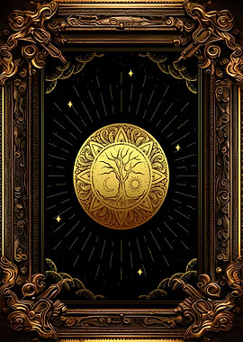 Tarot gold coin tree
