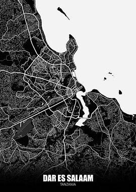 Dar es Salaam Tanzania Map