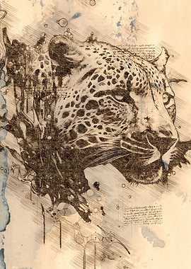 Jaguar pencil sketch