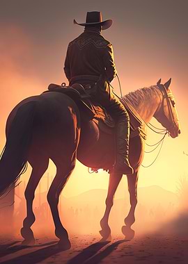 Vintage Wild West Cowboy