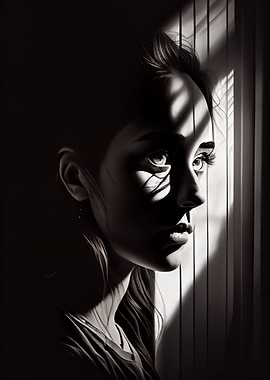 Portrait in the shadows