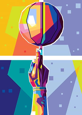 basketball pop art