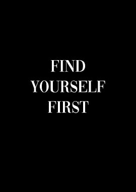 Find Yourself First