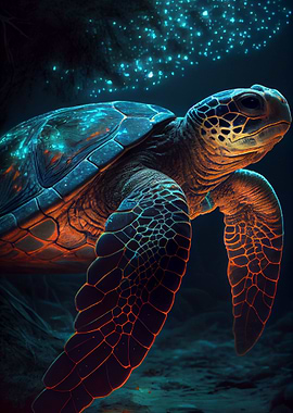 Turtle Animal Glowing