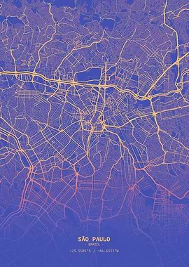 Sao Paulo Map