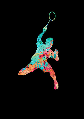 Badminton PopArt